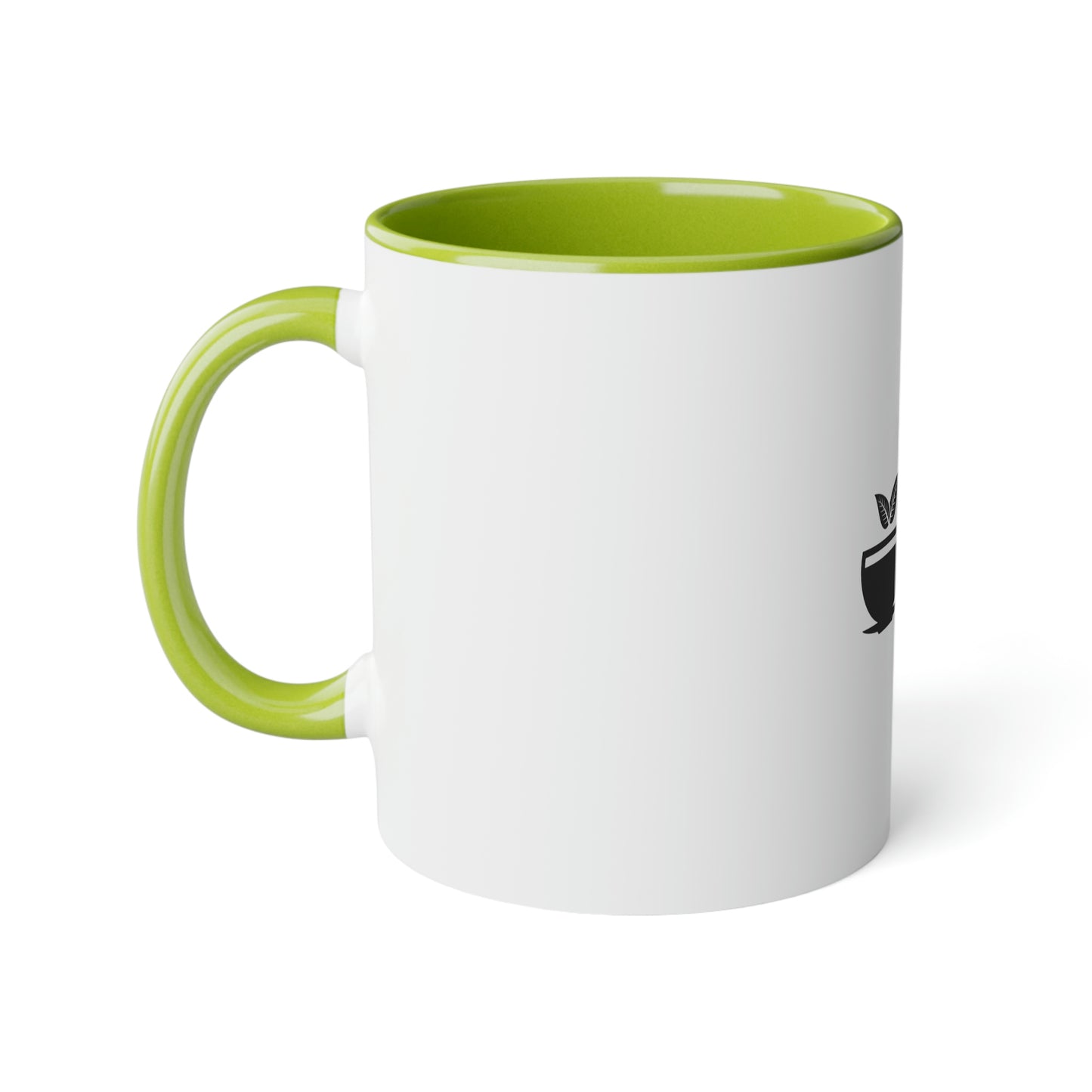 Coffee Fish White Accent Mug, 11oz