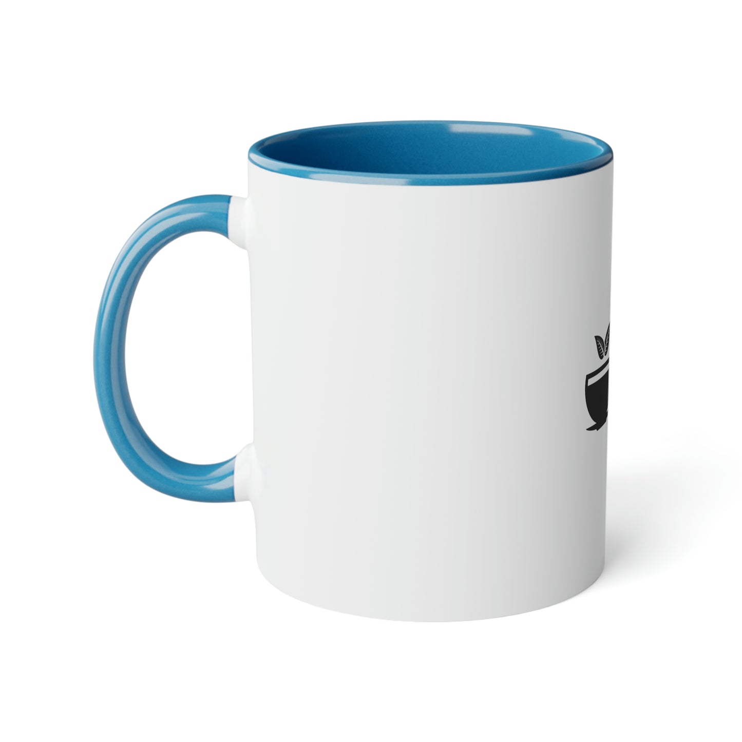 Coffee Fish White Accent Mug, 11oz