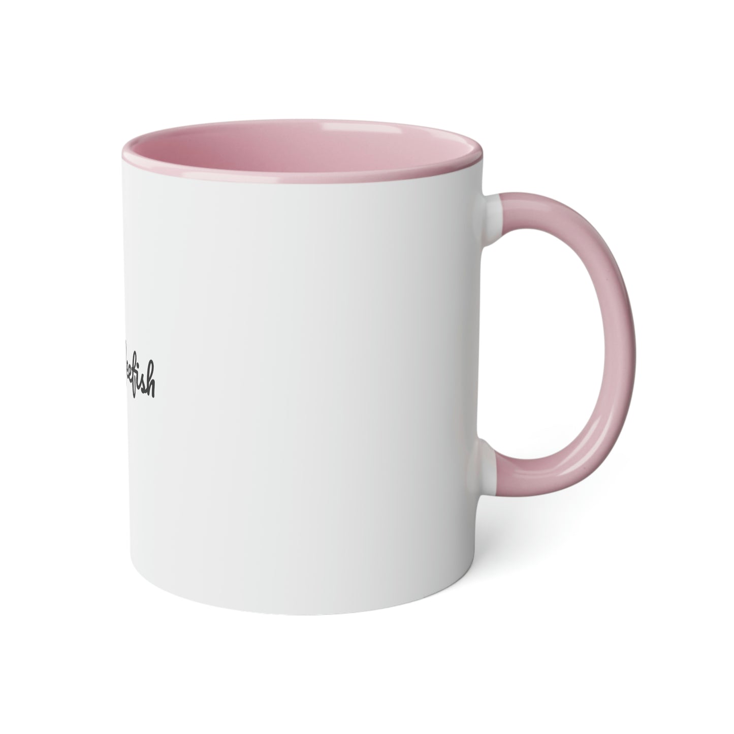 Coffee Fish White Accent Mug, 11oz