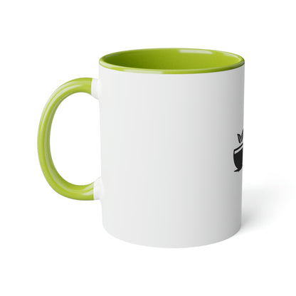 Coffee Fish White Accent Mug, 11oz