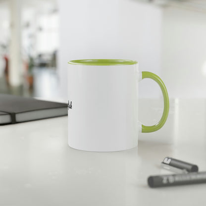 Coffee Fish White Accent Mug, 11oz