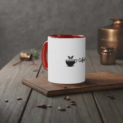 Coffee Fish White Accent Mug, 11oz