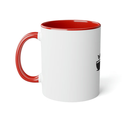 Coffee Fish White Accent Mug, 11oz
