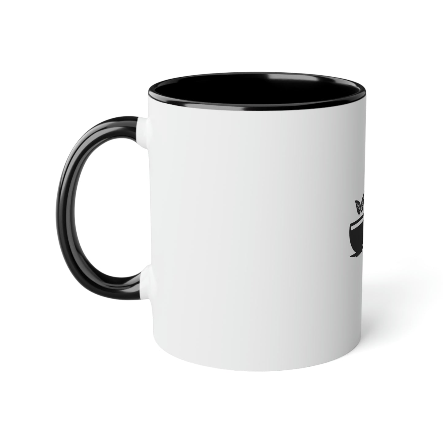 Coffee Fish White Accent Mug, 11oz
