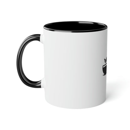 Coffee Fish White Accent Mug, 11oz