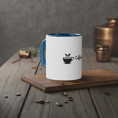 Coffee Fish White Accent Mug, 11oz