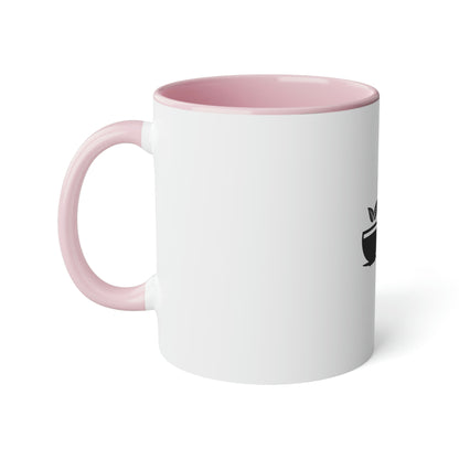 Coffee Fish White Accent Mug, 11oz