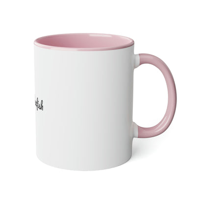 Coffee Fish White Accent Mug, 11oz