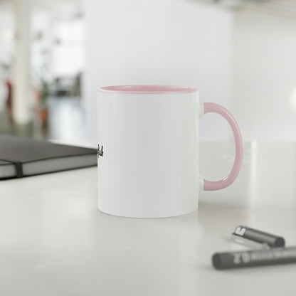 Coffee Fish White Accent Mug, 11oz